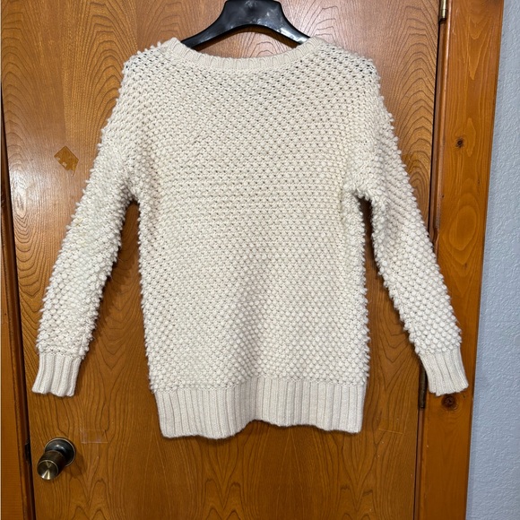 American Eagle Outfitters Textured Cream Sweater - Picture 3 of 7